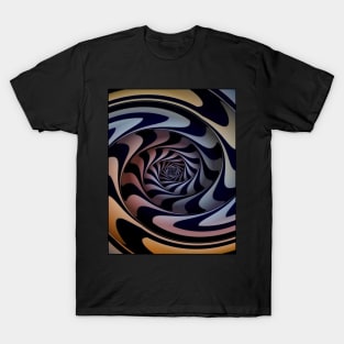 Psychedelic Abstract Illusion Spiral Print T-Shirt